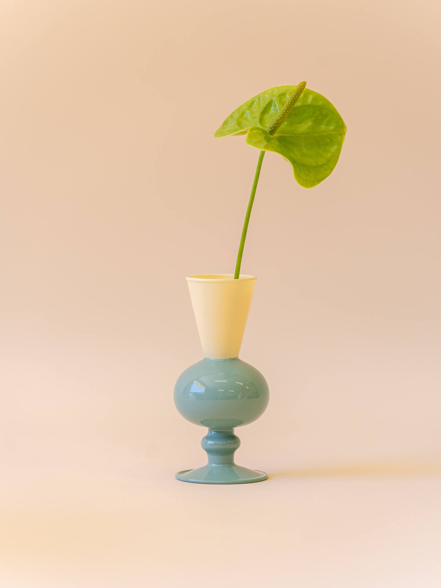 amabro MINI VASE -TWO TONE - Beige × Green -