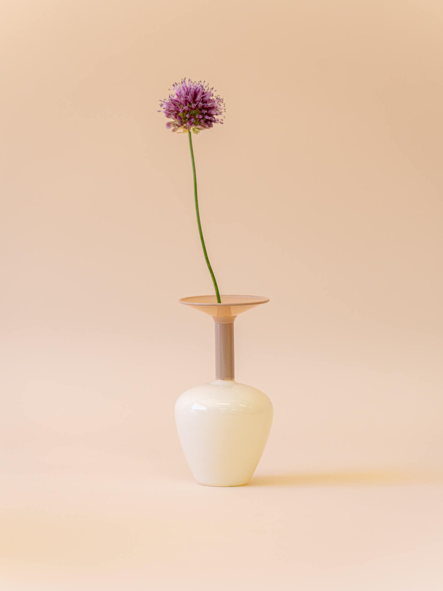 amabro MINI VASE -TWO TONE - Brown × Beige -