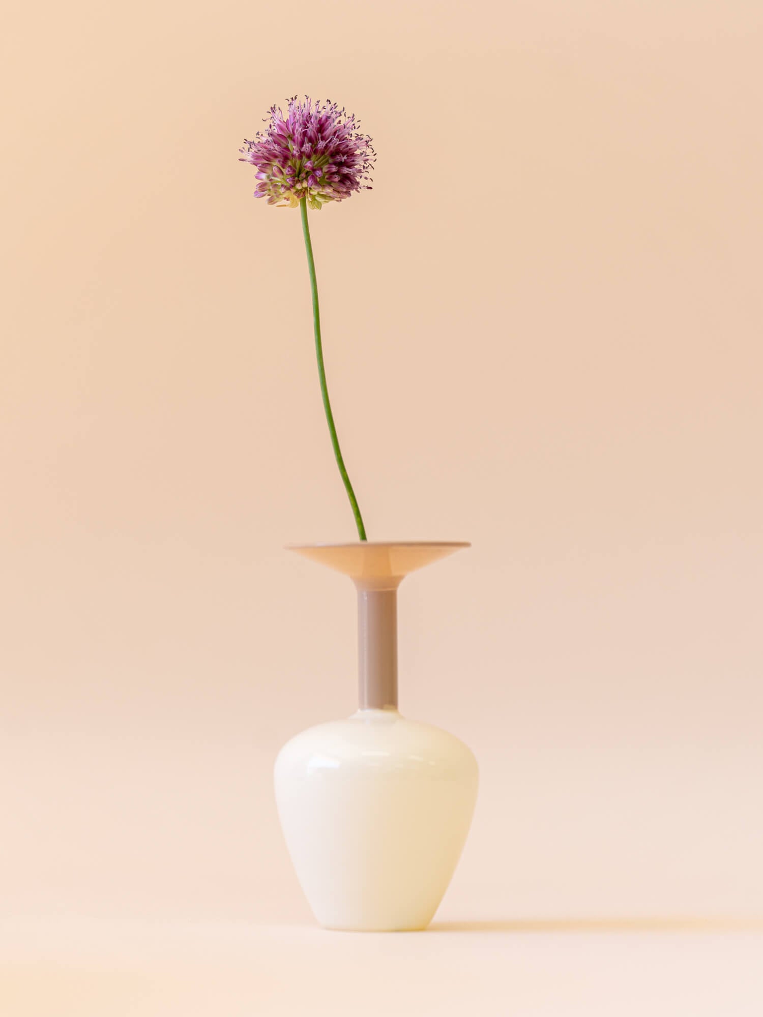 amabro MINI VASE -TWO TONE - Brown × Beige -