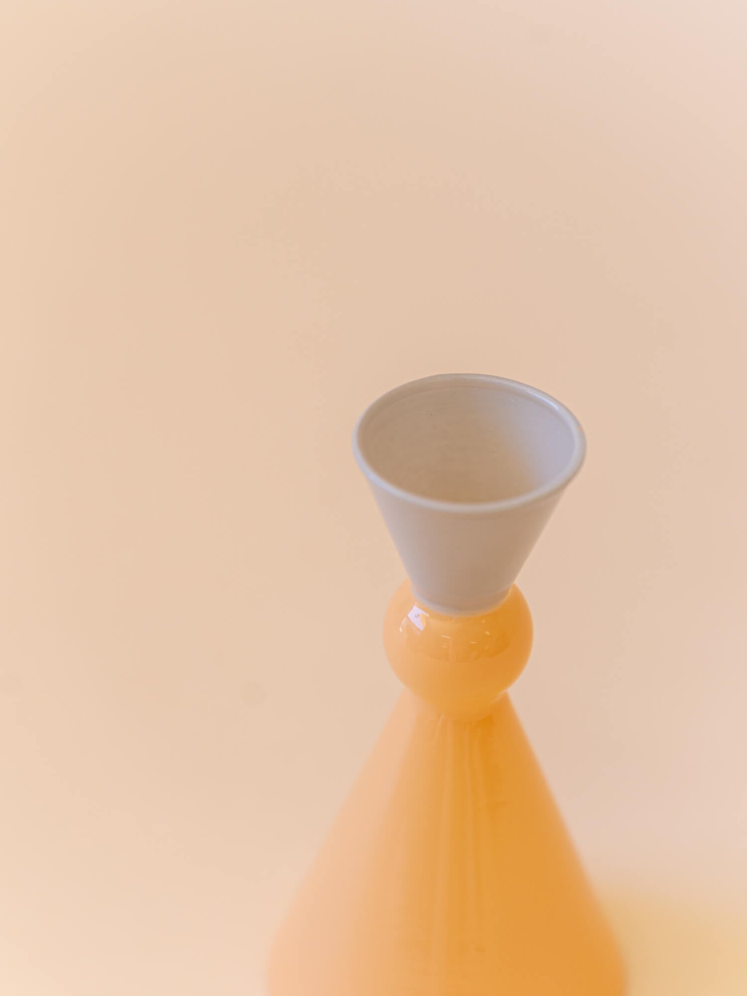 amabro MINI VASE -TWO TONE - Gray × Orange -