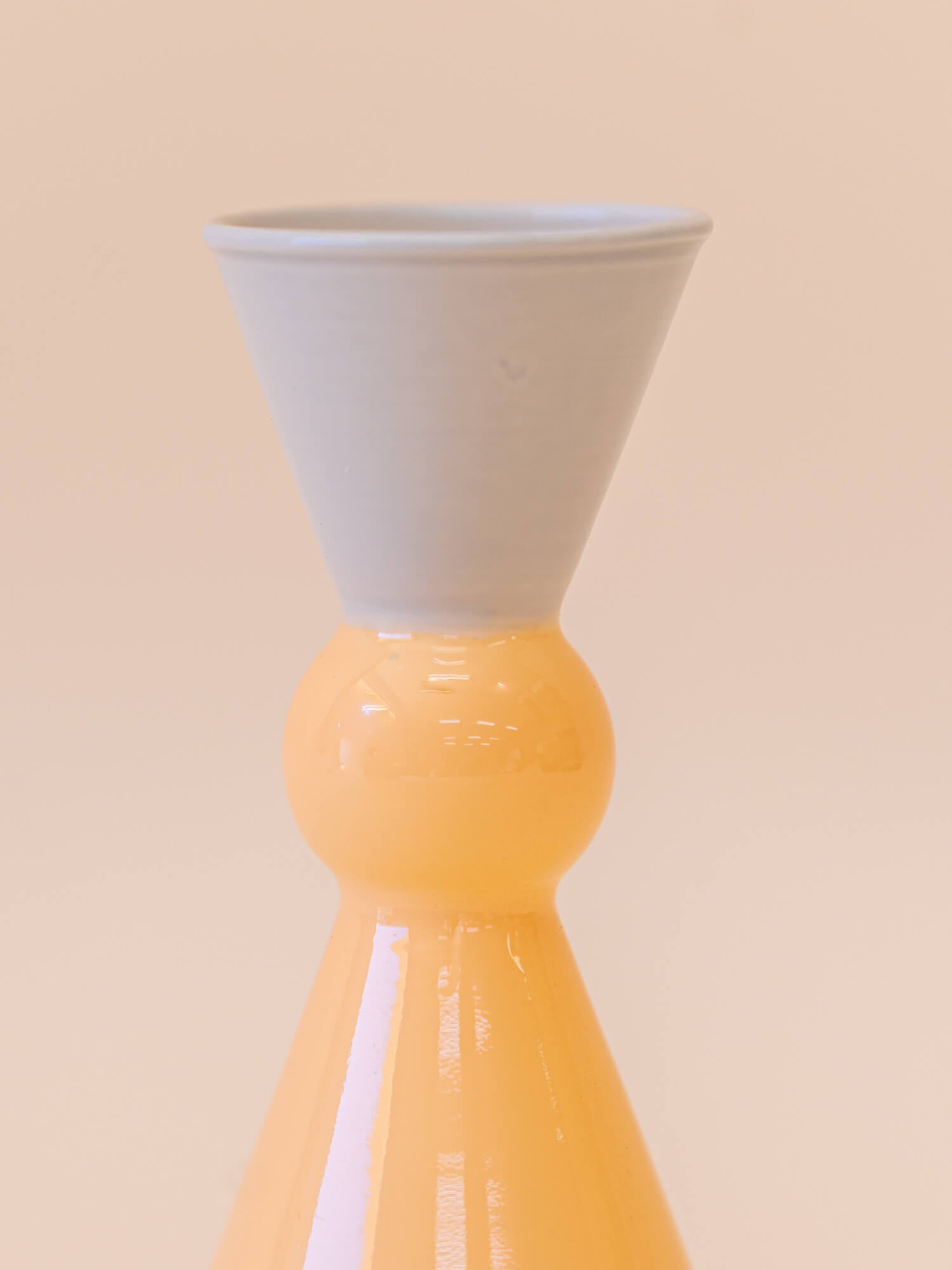 amabro MINI VASE -TWO TONE - Gray × Orange -