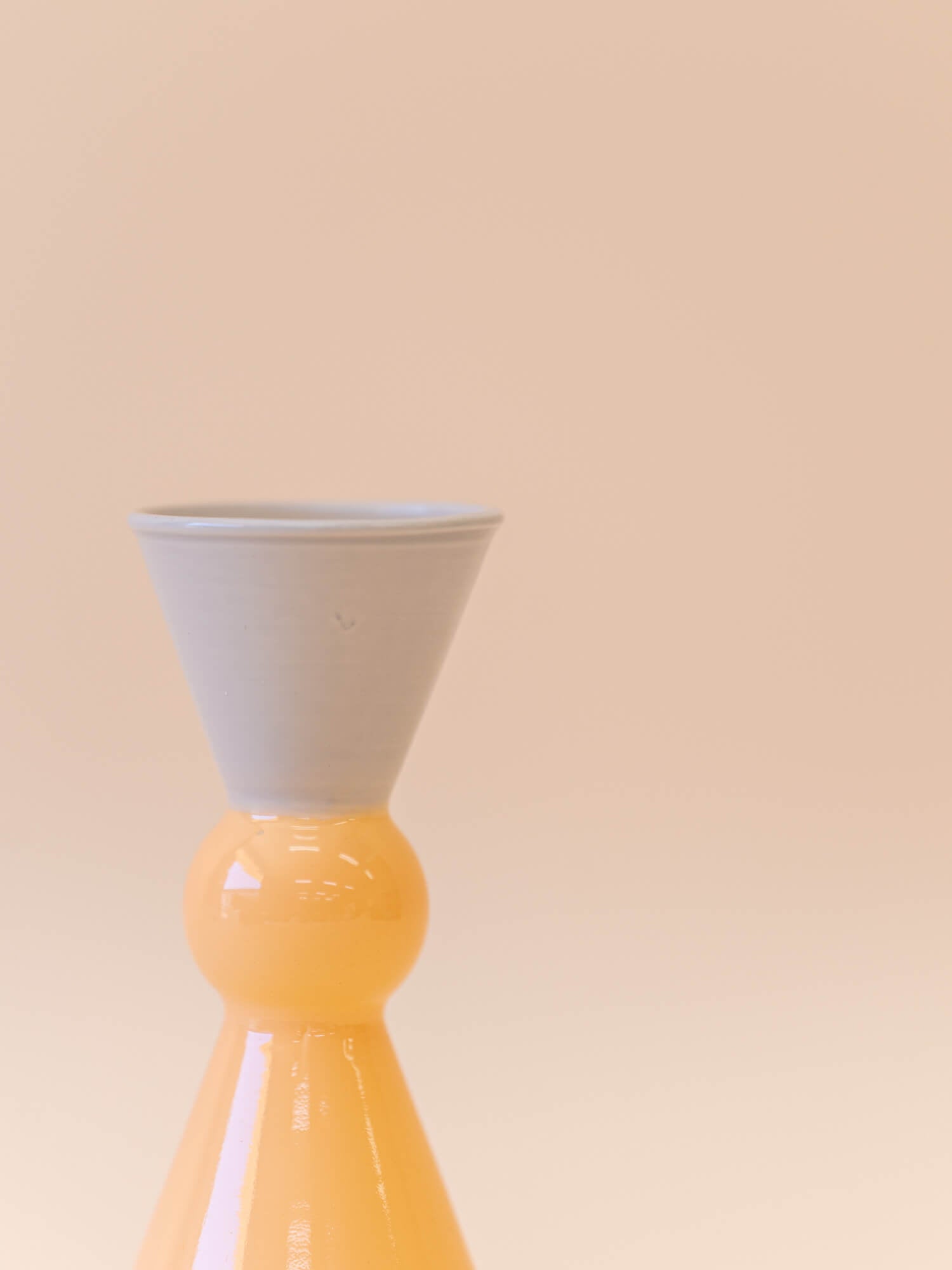 amabro MINI VASE -TWO TONE - Gray × Orange -