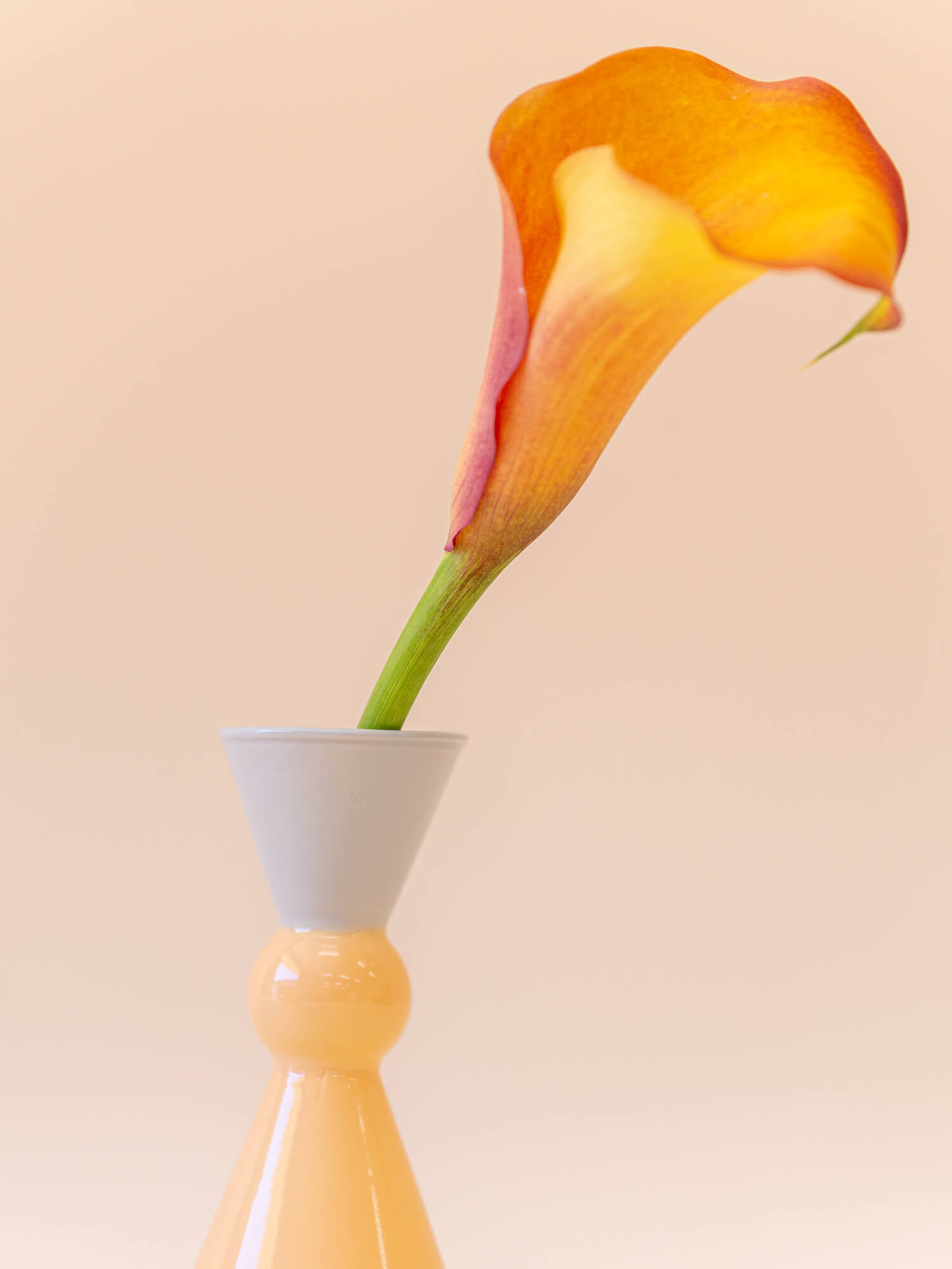 amabro MINI VASE -TWO TONE - Gray × Orange -