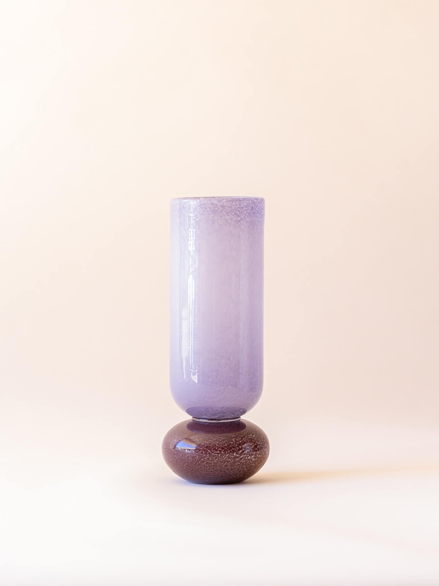 BROSTE COPENHAGEN Mouthblown Glass Vase Purple - Dorit -