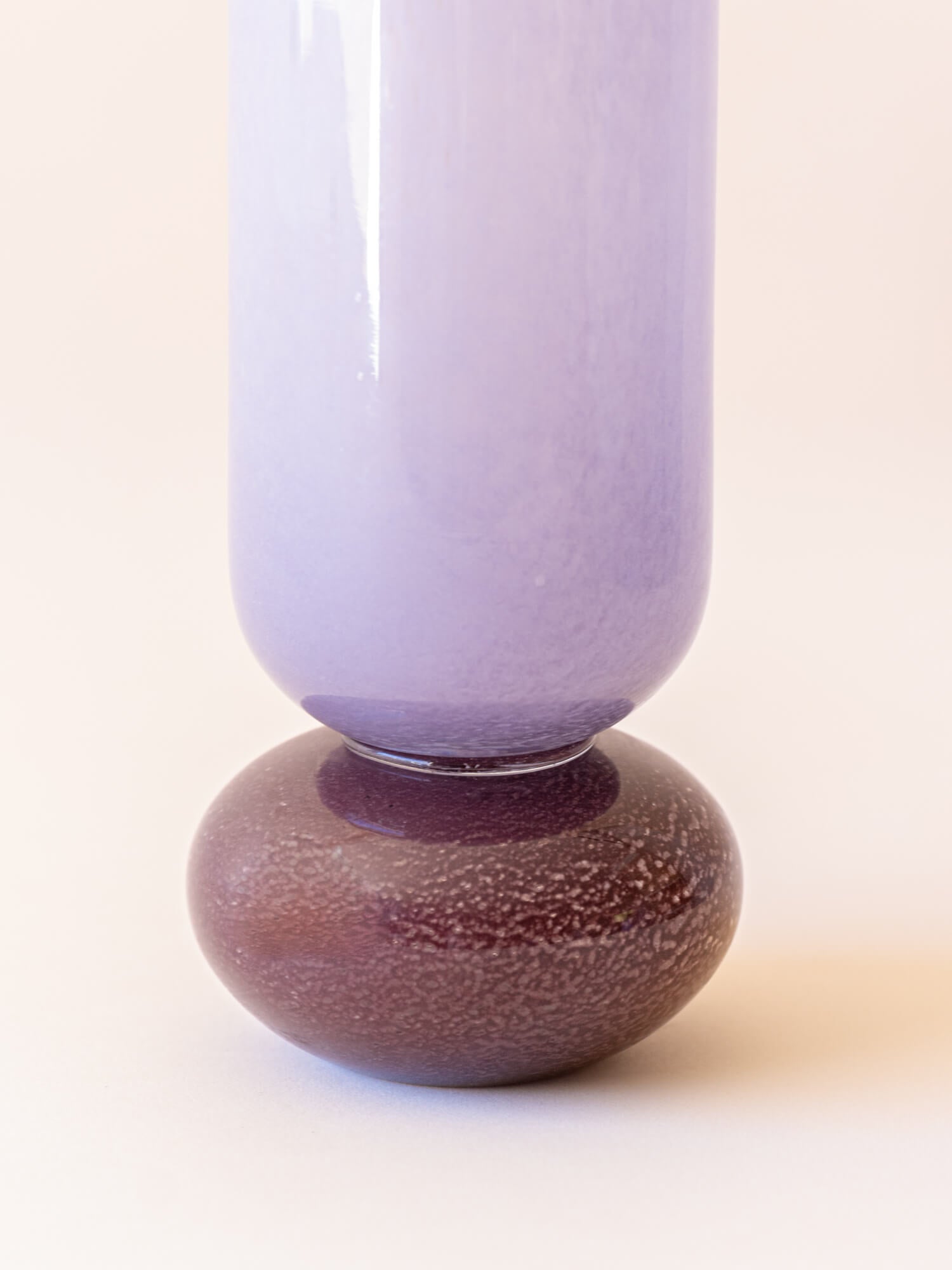 BROSTE COPENHAGEN Mouthblown Glass Vase Purple - Dorit -