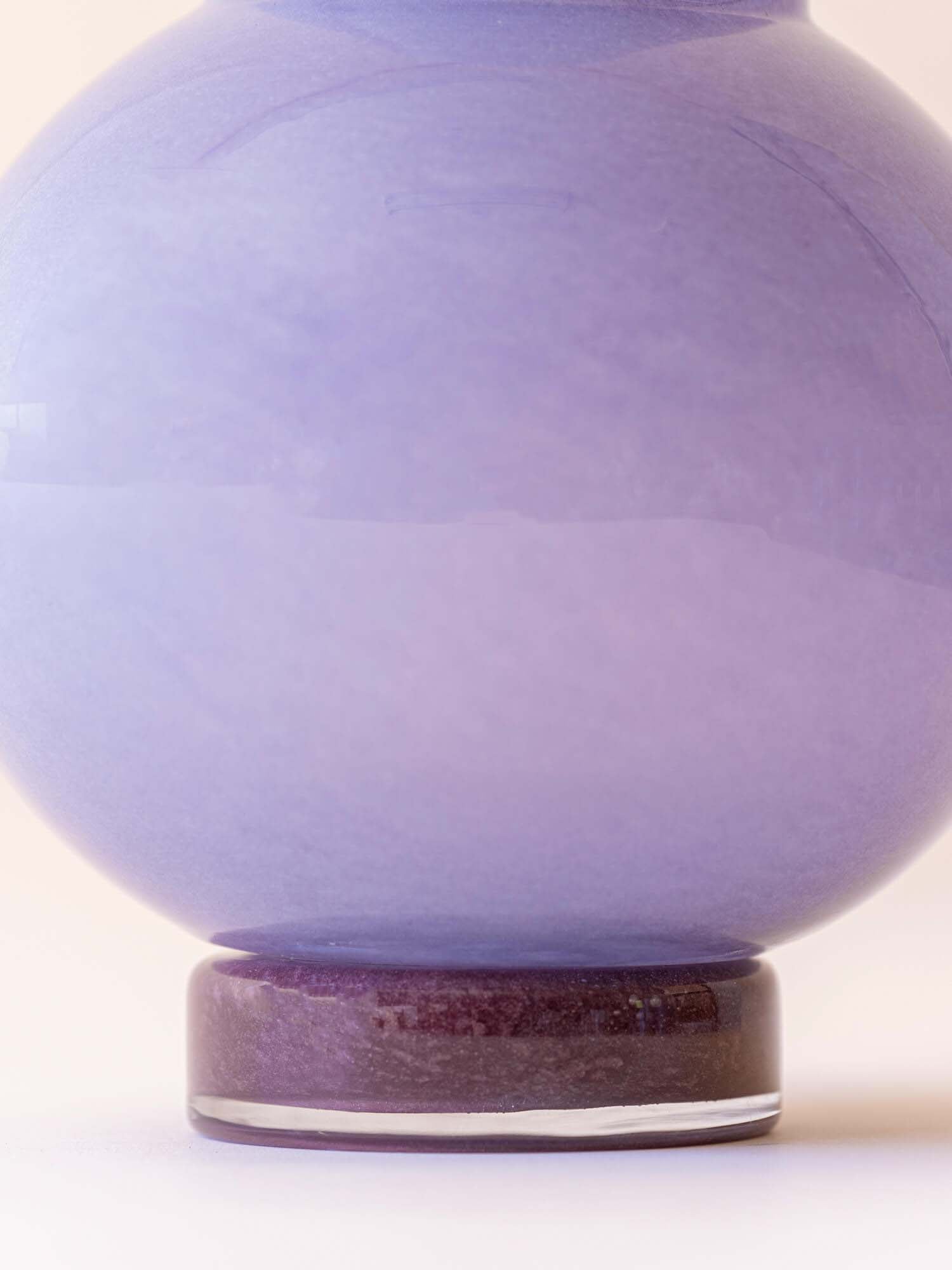 BROSTE COPENHAGEN Mouthblown Glass Vase Purple - Mari -