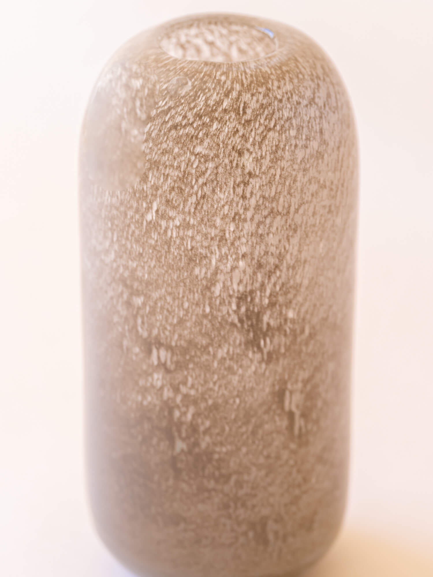 BROSTE COPENHAGEN Mouthblown Glass Vase Taupe - Kai -